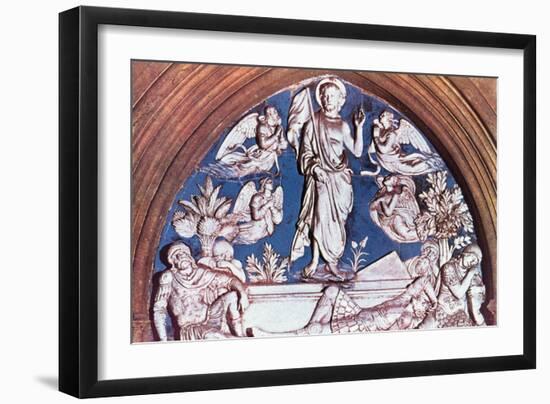 Resurrection, Lunette Above North Door of Sacristy-Luca Della Robbia-Framed Giclee Print