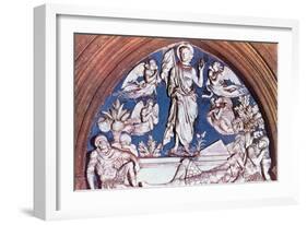 Resurrection, Lunette Above North Door of Sacristy-Luca Della Robbia-Framed Giclee Print