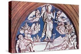 Resurrection, Lunette Above North Door of Sacristy-Luca Della Robbia-Stretched Canvas