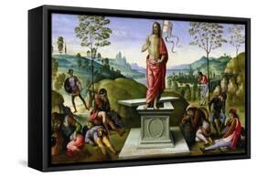 Resurrection of Christ, 1495-Perugino-Framed Stretched Canvas
