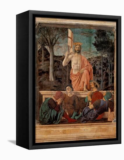 Resurrection of Christ,  by Piero della Francesca, 1450-63. Palazzo del Comune, Arezzo, Italy-Piero della Francesca-Framed Stretched Canvas