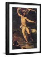 Resurrection of Christ, Detail from Central Panel of Averoldi Altarpiece-Titian (Tiziano Vecelli)-Framed Giclee Print