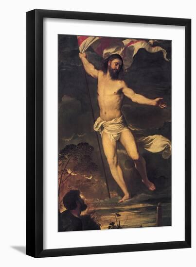 Resurrection of Christ, Detail from Central Panel of Averoldi Altarpiece-Titian (Tiziano Vecelli)-Framed Giclee Print