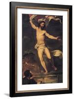 Resurrection of Christ, Detail from Central Panel of Averoldi Altarpiece-Titian (Tiziano Vecelli)-Framed Giclee Print