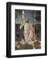 Resurrection of Christ, Detail-Piero della Francesca-Framed Premium Giclee Print