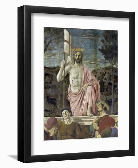 Resurrection of Christ, Detail-Piero della Francesca-Framed Premium Giclee Print