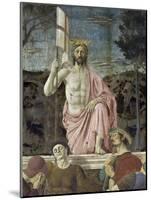 Resurrection of Christ, Detail-Piero della Francesca-Mounted Giclee Print