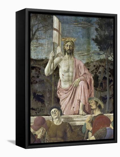 Resurrection of Christ, Detail-Piero della Francesca-Framed Stretched Canvas