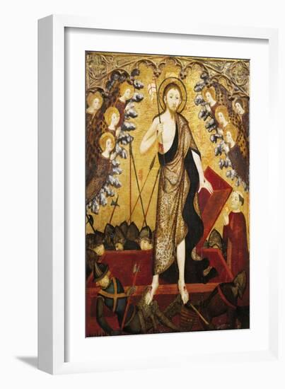 Resurrection of Christ, Panel from Altarpiece of Holy Sepulchre, 1381-1382-Jaime Serra-Framed Giclee Print