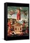 Resurrection of Christ-Raphael-Framed Stretched Canvas