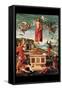 Resurrection of Christ-Raphael-Framed Stretched Canvas