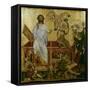 Resurrection of Christ-Master Of Hohenfurth-Framed Stretched Canvas