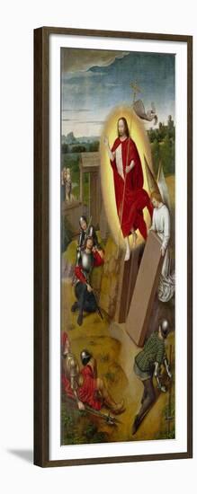 Resurrection of Christi. (Right Panel of a Domestic Altar)-Hans Memling-Framed Giclee Print