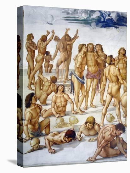 Resurrection of Flesh, from Last Judgment Fresco Cycle, 1499-1504-Luca Signorelli-Stretched Canvas