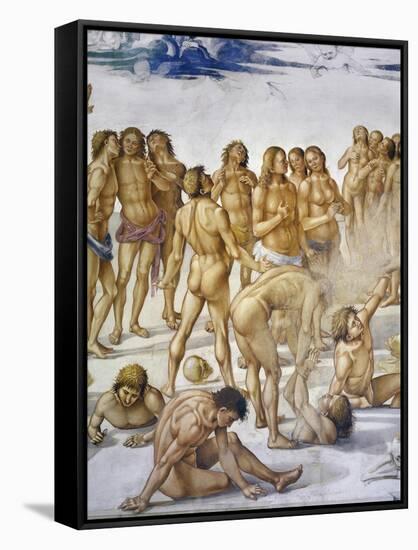 Resurrection of Flesh, from Last Judgment Fresco Cycle, 1499-1504-Luca Signorelli-Framed Stretched Canvas