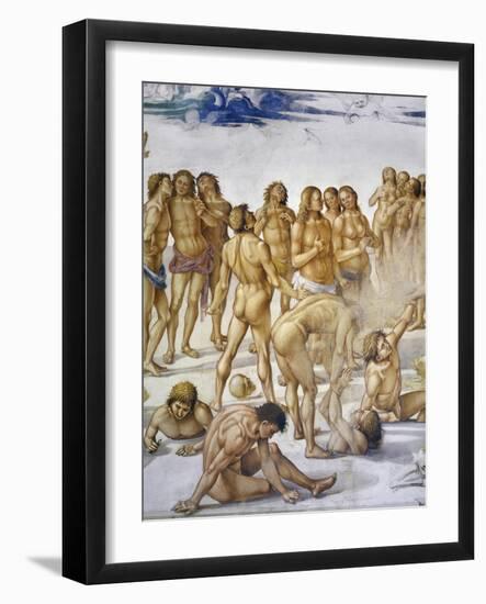 Resurrection of Flesh, from Last Judgment Fresco Cycle, 1499-1504-Luca Signorelli-Framed Giclee Print