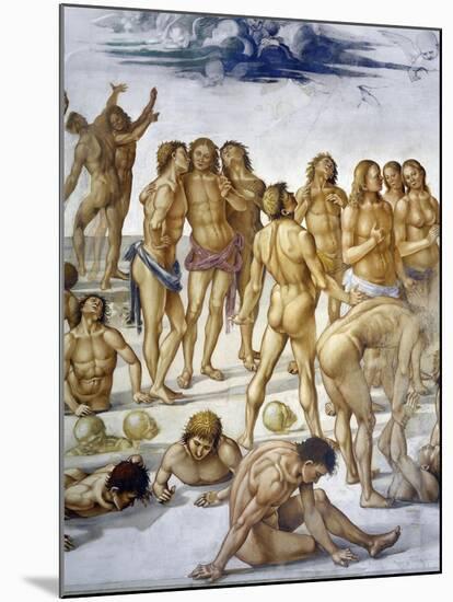 Resurrection of Flesh, from Last Judgment Fresco Cycle, 1499-1504-Luca Signorelli-Mounted Giclee Print