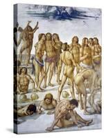 Resurrection of Flesh, from Last Judgment Fresco Cycle, 1499-1504-Luca Signorelli-Stretched Canvas