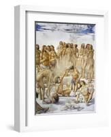 Resurrection of Flesh, from Last Judgment Fresco Cycle, 1499-1504-Luca Signorelli-Framed Giclee Print