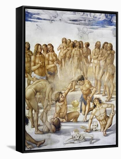 Resurrection of Flesh, from Last Judgment Fresco Cycle, 1499-1504-Luca Signorelli-Framed Stretched Canvas