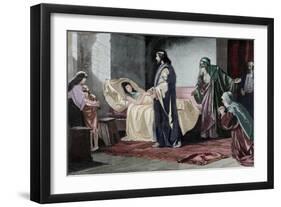 Resurrection of Jairus' Daughter, by Rusing-null-Framed Giclee Print