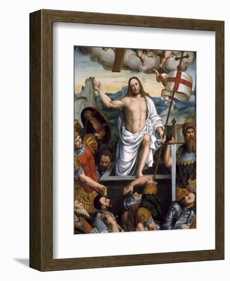 Resurrection of Jesus-Giuseppe Giovenone-Framed Art Print