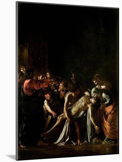 Resurrection of Lazarus-Caravaggio-Mounted Giclee Print