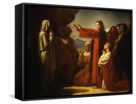 Resurrection of Lazarus-Leon Bonnat-Framed Stretched Canvas