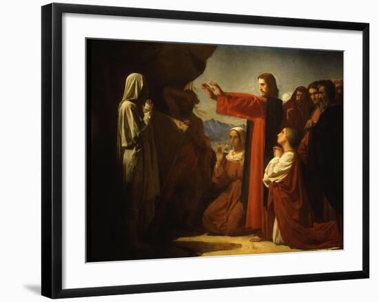 Resurrection of Lazarus-Leon Bonnat-Framed Giclee Print