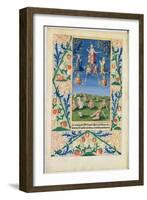 Resurrection of the Saved, from the Book of Hours of Louis D'Orleans, 1469-Jean Colombe-Framed Giclee Print