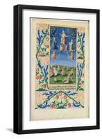 Resurrection of the Saved, from the Book of Hours of Louis D'Orleans, 1469-Jean Colombe-Framed Giclee Print