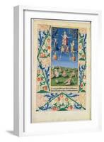 Resurrection of the Saved, from the Book of Hours of Louis D'Orleans, 1469-Jean Colombe-Framed Giclee Print