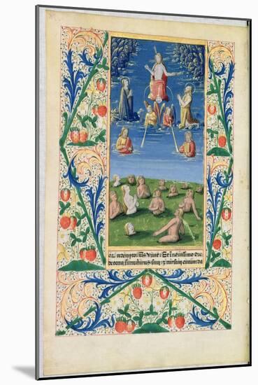 Resurrection of the Saved, from the Book of Hours of Louis D'Orleans, 1469-Jean Colombe-Mounted Giclee Print