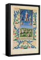 Resurrection of the Saved, from the Book of Hours of Louis D'Orleans, 1469-Jean Colombe-Framed Stretched Canvas