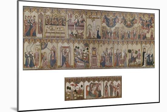 Retable and Frontal of the Life of Christ and the Virgin, Ayala Altarpiece, 1396-null-Mounted Giclee Print