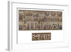 Retable and Frontal of the Life of Christ and the Virgin, Ayala Altarpiece, 1396-null-Framed Giclee Print