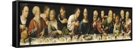 Retable de la déploration du Christ-Joos Van Cleve-Framed Stretched Canvas