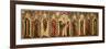 Retable Depicting the Crucifixion with Eight Saints, C.1300-English School-Framed Giclee Print