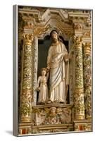 Retable in the Rosary Detail Dating from the 17th Century Showing St. Joseph and Child-Guy Thouvenin-Framed Photographic Print