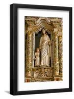 Retable in the Rosary Detail Dating from the 17th Century Showing St. Joseph and Child-Guy Thouvenin-Framed Photographic Print