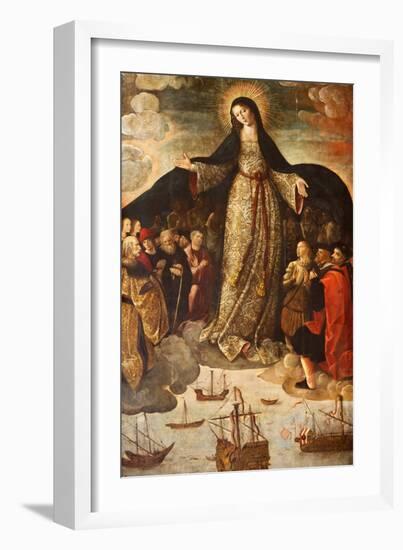 Retablo De La Virgen De Los Mareantes (Altarpiece of the Virgin De Los Mareantes), Real Alcazar De-Godong-Framed Photographic Print