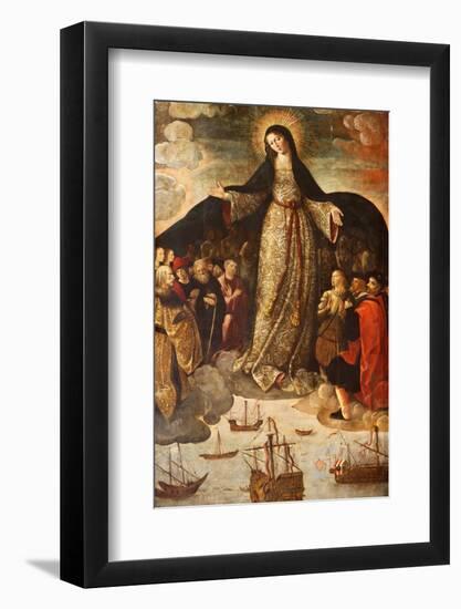 Retablo De La Virgen De Los Mareantes (Altarpiece of the Virgin De Los Mareantes), Real Alcazar De-Godong-Framed Photographic Print