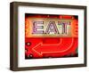 Retail Signage "Eat", Restaurant Sign, New York, USA-Philippe Hugonnard-Framed Photographic Print