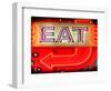 Retail Signage "Eat", Restaurant Sign, New York, USA-Philippe Hugonnard-Framed Photographic Print