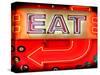 Retail Signage "Eat", Restaurant Sign, New York, USA-Philippe Hugonnard-Stretched Canvas