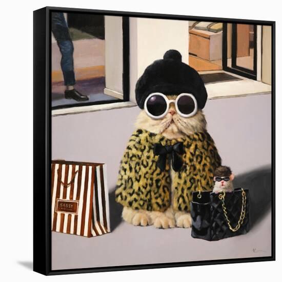 Retail Therapy-Lucia Heffernan-Framed Stretched Canvas