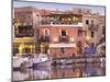 Rethymnon Old Port and Restaurants, Crete Island, Greek Islands, Greece, Europe-Sakis Papadopoulos-Mounted Photographic Print