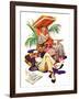 "Retired Couple at Beach,"February 20, 1937-Joseph Christian Leyendecker-Framed Giclee Print