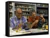 Retired Couple Making Ceramics in Art Class-Bill Bachmann-Framed Stretched Canvas