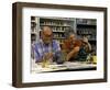 Retired Couple Making Ceramics in Art Class-Bill Bachmann-Framed Photographic Print